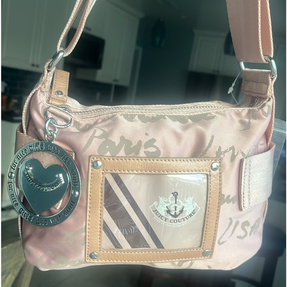 Juicy Couture 2010 Pink Satin Rare Photoshoot Bag with Tags-Never Carried - Picture 5 of 16